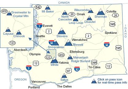 Statewide Mountain Pass Map