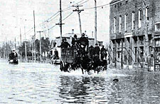 old picture of a flood