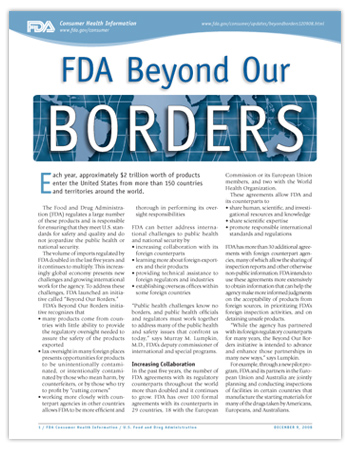 Cover page of PDF version of this article, including a graphic treatment of the word BORDERS superimposed over a global map.
