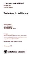 Tech Area II: A History