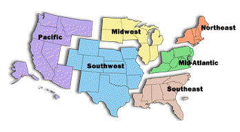 [map of FDA's administrative regions]