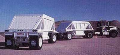 Exhibit #2. A picture of a bottom-dump trailer similar to the one involved in the incident.