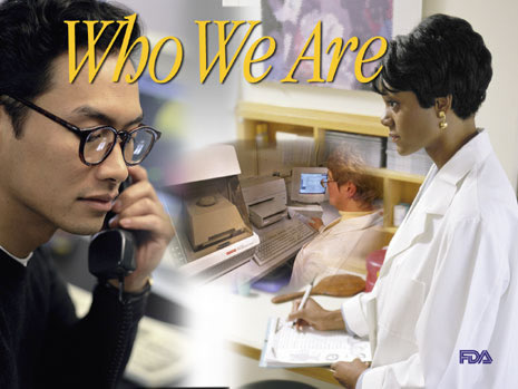 Slide with picture of highly skilled professionals working and the words: Who We Are.