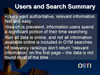 Users and Search Summary. Link to larger image. 