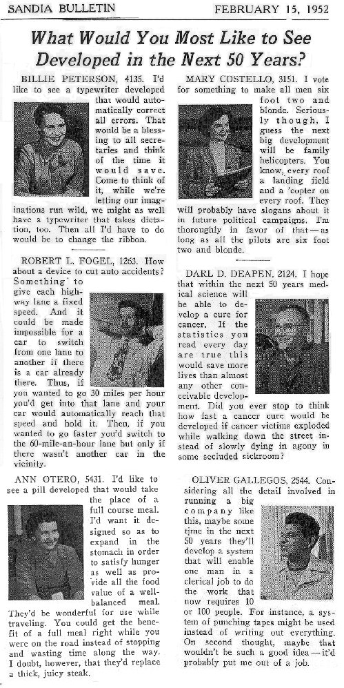1952 Newspaper Article