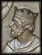 Thumbnail of King John and nobleman on Bronze door
