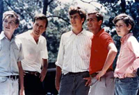 George Bush with his four sons.