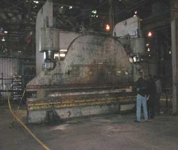 Figure 1. Press brake involved in the incident.