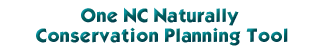 OneNC Naturally Conservation Planning Tool