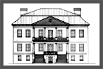 Measured drawing of the Drayton Hall house