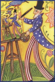 Picture America's Uncle Sam painting