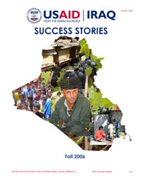 Cover of the October 2006 Iraq Success Stories publication - Created: 10/24/06 - Modified: 12/04/06 - click to download