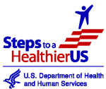 Steps to a HealthierUS and U.S. Department of Health and Human Services logos