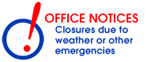 Office Closure logo