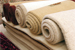 Photo: Rolled up carpets