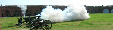 30-pdr Parrott Rifled cannon fired at Fort Pulaski