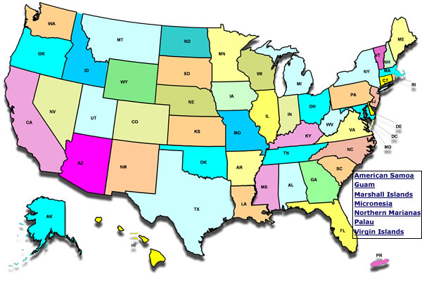 clickable US Map