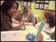 Secretary Spellings works with students at Ross Global Academy Charter School in New York City.