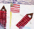 child's drawing of the World Trade Center towers