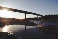 bridge, water