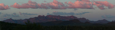 sunset over ajo mountains