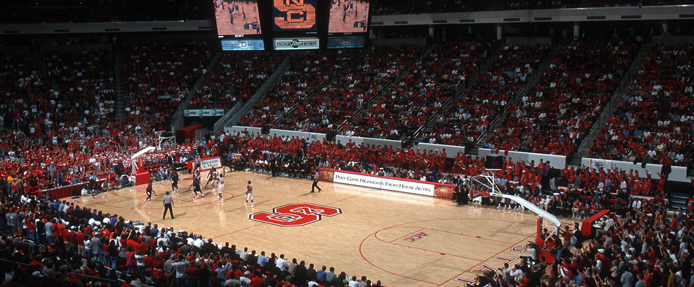 Each winter, Wolfpack fans flock to the RBC Center, packing the house to cheer on the Wolfpack against its ACC rivals.
