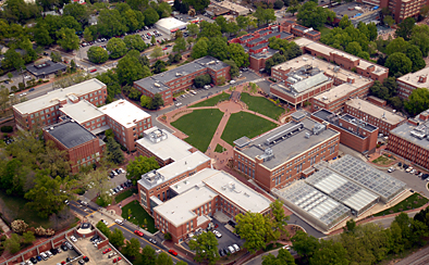 Aerial view of the western-most part of Main Campus