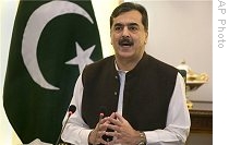Pakistan's Prime Minister Yousuf Raza Gilani speaks at the National Security Conference in Islamabad to discuss ongoing tension between India and Pakistan, 02 Dec 2008