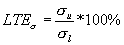 Equation 4 Load transfer efficiency in stress equals the corresponding stress at the joint of the unloaded slab divided by the maximum stress at the joint of the loaded slab times 100 percent.