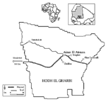 Figure. Map of Hodh el Gharbi region, Mauritania.