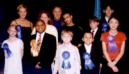 Award winners include (front row, from left) Rachel Rees, El'Jay Johnson, Calvin Hargis, Angel Salto and Christine Yin; (back row, from left) Kt Harmon, Gracie Jordan, Robert Hass, Eon Justin Hatter, Kevin Maher and Shintaro Maeda.