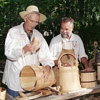 Coopering is demonstrated