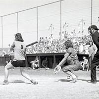 Women's Softball Game at Jones Beach, 1948