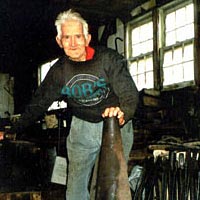 Herb "Old Smoky" Evans, Blacksmith, April 1999