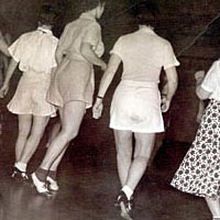 Tap dancing class, late 1930s