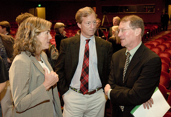 Donors Kat Taylor and Thomas Steyer