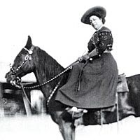 May Manning Lillie, ca. 1890, Pawnee Bill Wild West Show