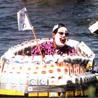 Clown at the Milk Carton Derby