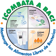 ¡combata a bac! Mantenga los alimentos libres de bacterias