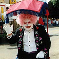"Starz the Clown" is a fixture in the parade each year