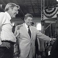President Reagan visited the Missouri State Fair in 1984