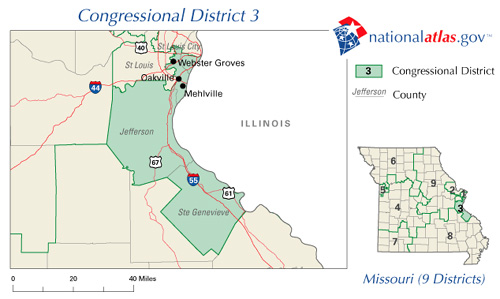 Missouri's 3rd Congressional District Map