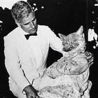 Hugh McKean with Fox, 1956
