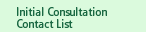 Initial Consultation Contact List