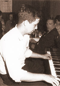 Image: Bob Milne at the piano