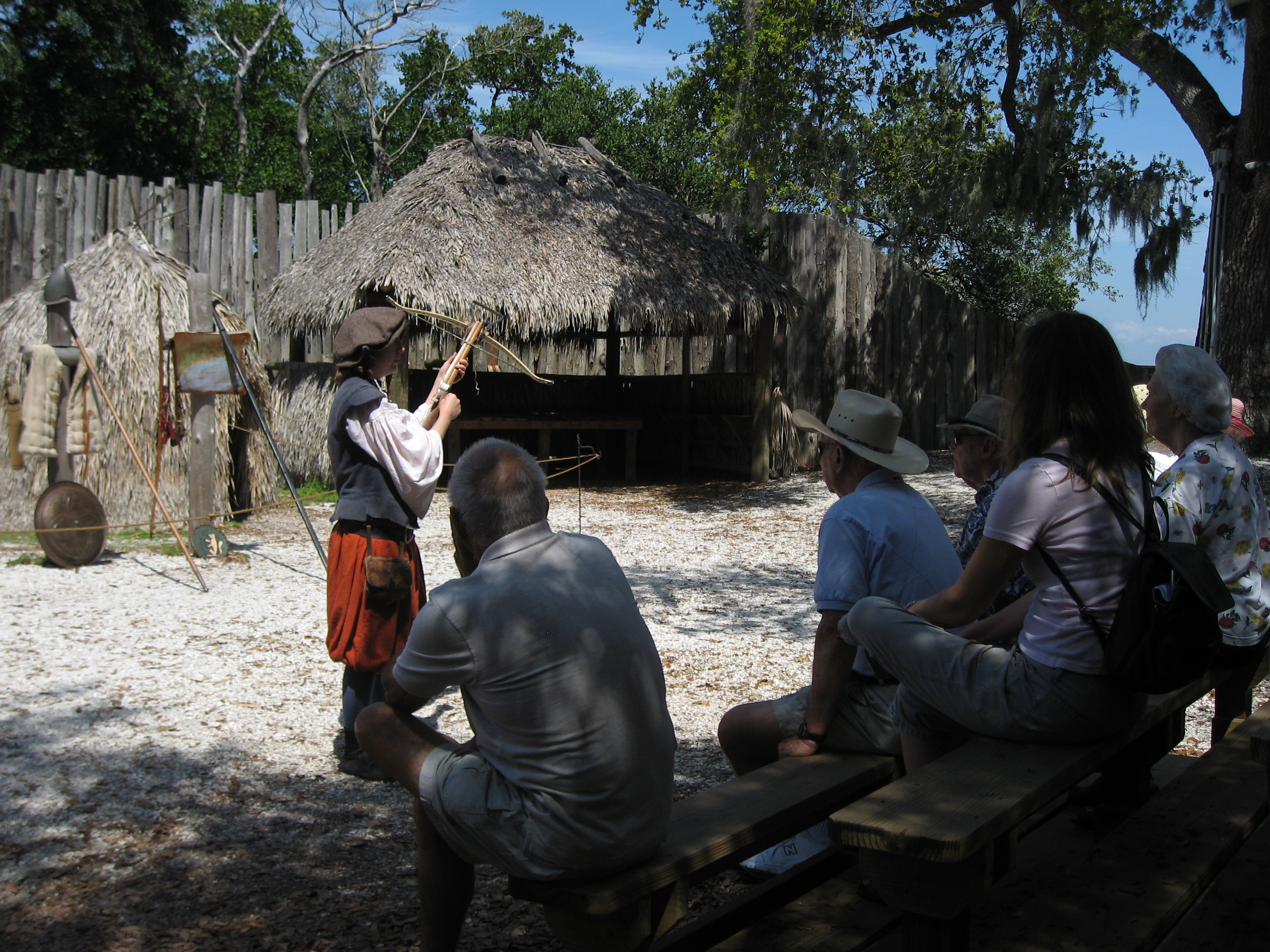 Park Ranger giving a talk in Camp Uzita.