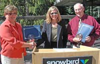 (from left) Sylvia Gillen, Carol Rushin, and Kerry Goodrich (NRCS photo – click to enlarge)