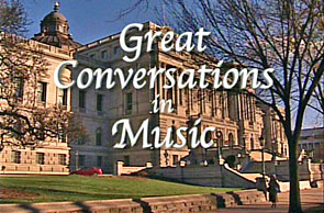 Great Conversations in Music title slide