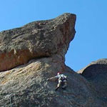 Mike on Tuff Dome. Photo contributed by Larry Arthur.