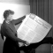 Eleanor Roosevelt with Universal Declaration (United Nations)